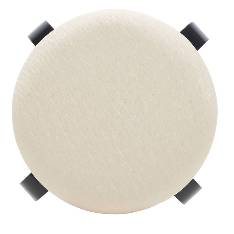 SAFAVIEH Thirza Upholstered Stackable Stool - 22 In. W x 22 In. D x 19 In. H - 22Wx22Dx19H