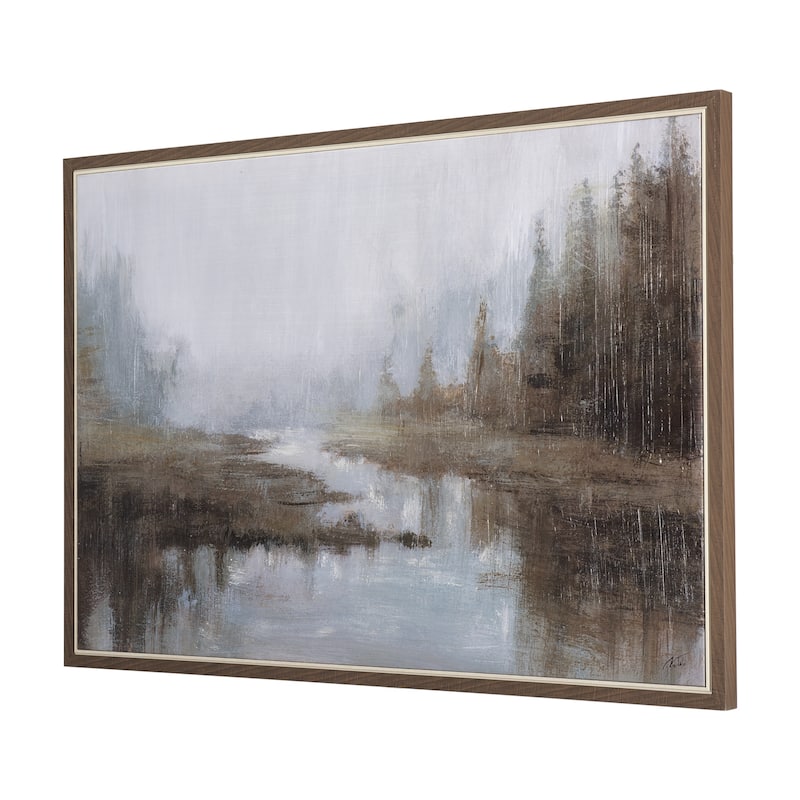 Morning Mist (36 x 54) Framed Canvas Art Print