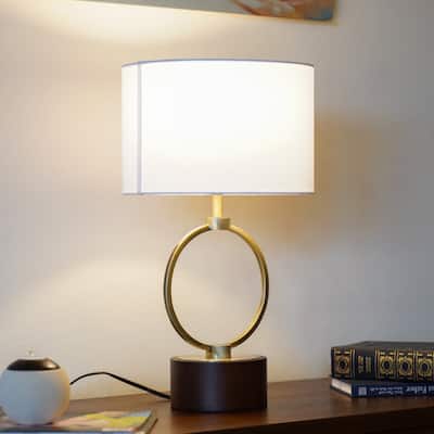 Bedroom Table Lamp Nordic Home Creative Romantic Warm Metal Study Room Desk Bedside Lamp, Grid Metal Circular Table Lamp 110V