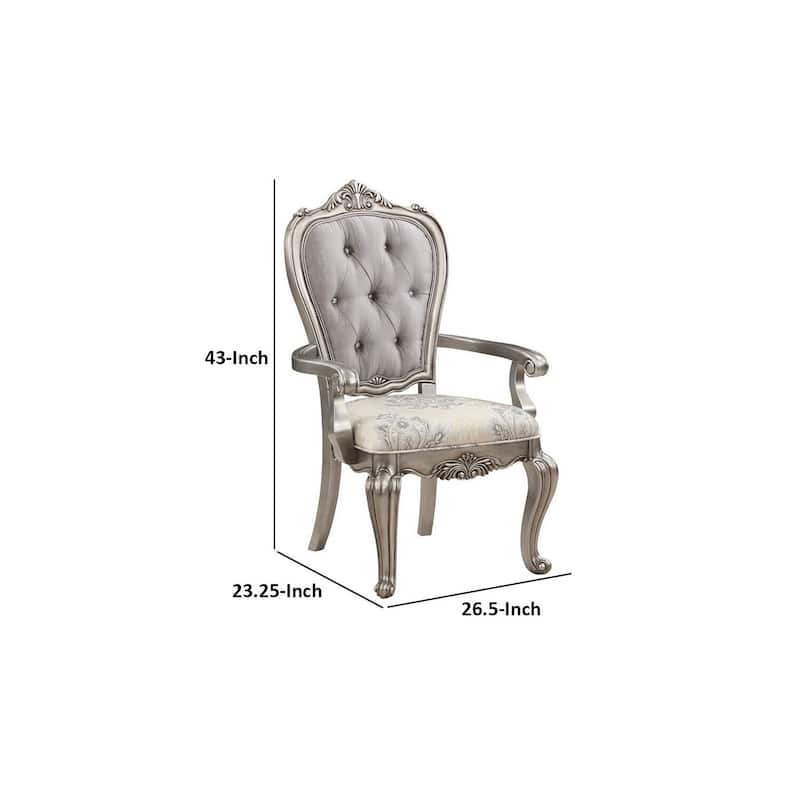 Platinum/Taupe Velvet Upholstered Wood Frame Dining Chair, Set of 2, Sturdy Dining Chair for Dining Rooms - 22.75