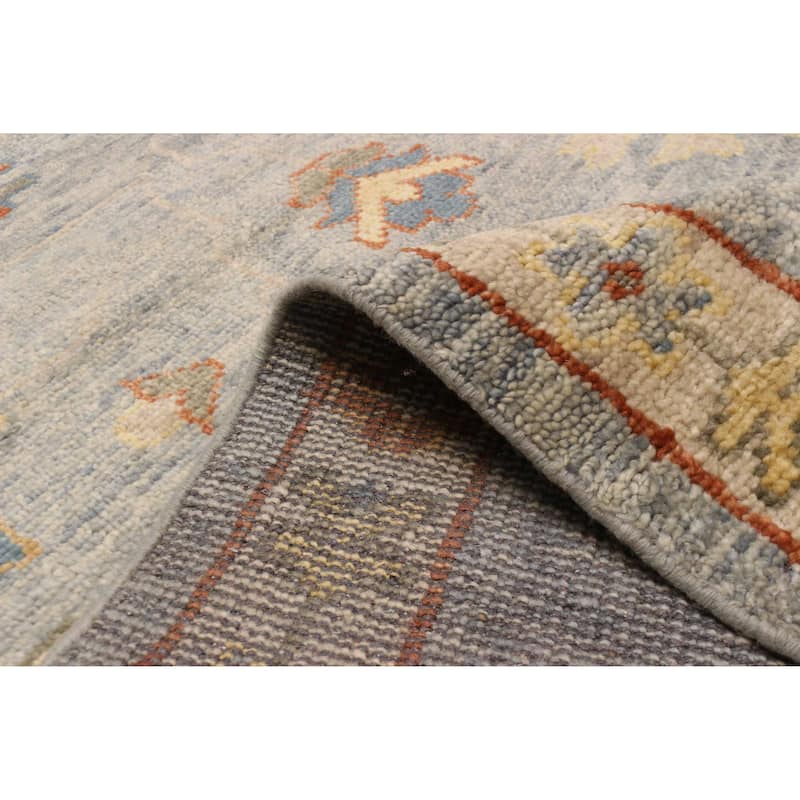 ECARPETGALLERY Hand-knotted Jules Serapi Light Denim Blue Wool Rug - 9'1 x 11'10