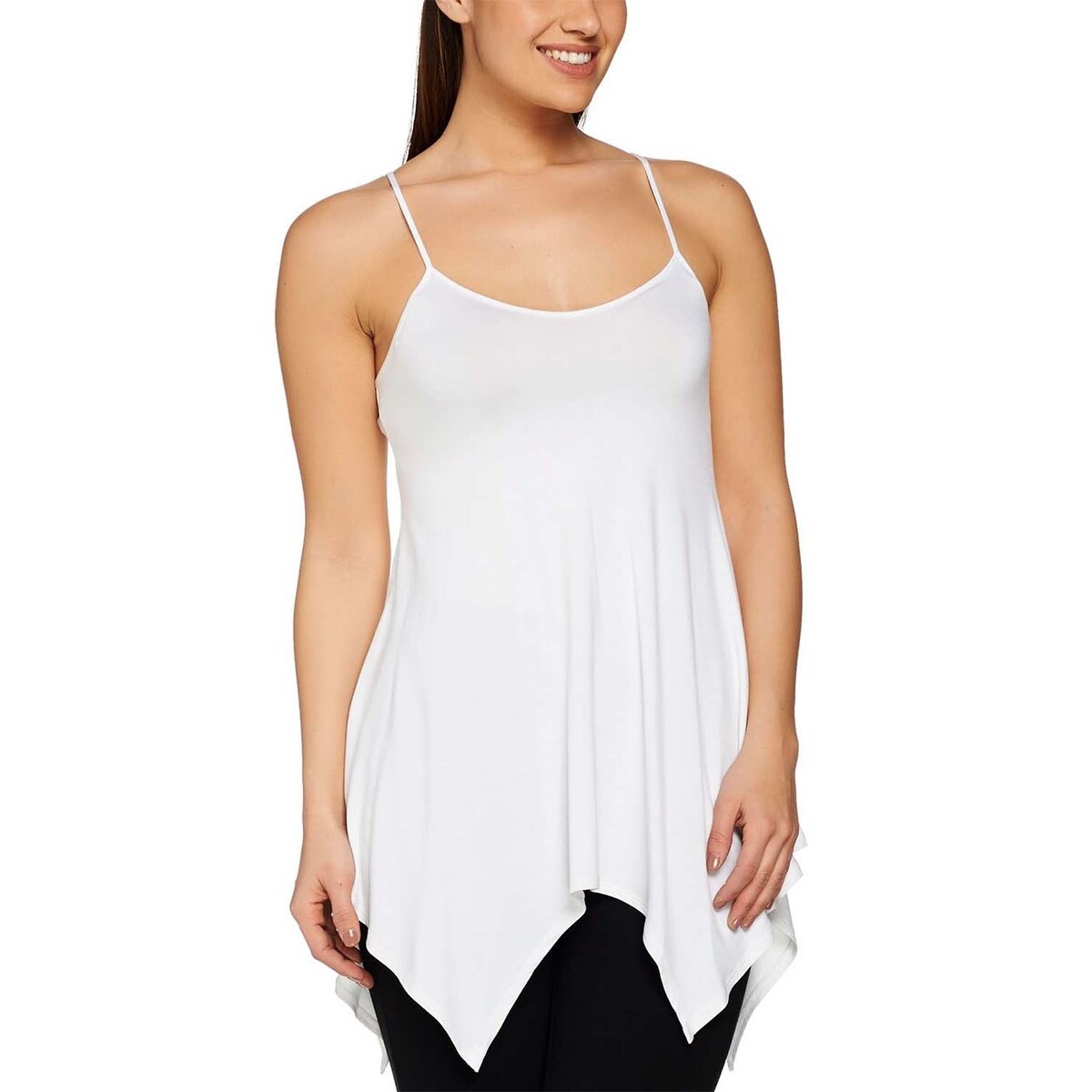Shop Logo Layers By Lori Goldstein Womens Tank Small Trapeze Hem