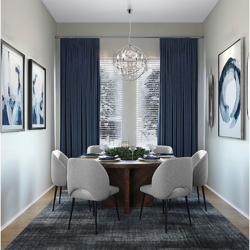 6-Light Chrome Sphere Chandelier With Crystal Accents