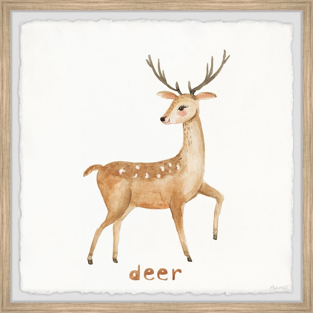 Gentle Like a Deer Framed Wall Art, Elegant Home Touch - Sophisticated Artwork for Refined Décor
