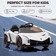 preview thumbnail 19 of 18, Kids Ride On Car 12V Licensed Lamborghini with Control Music LED Light
