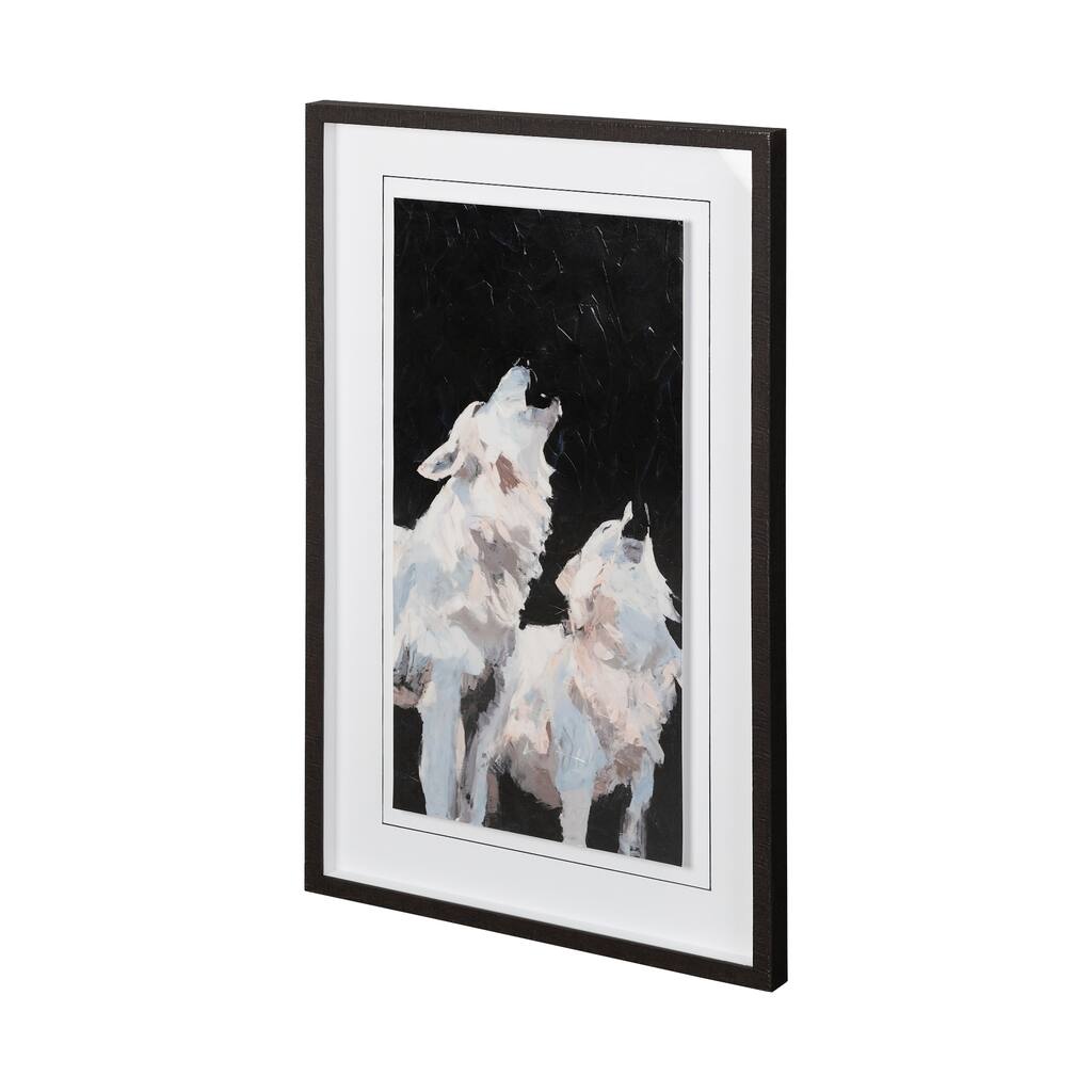 Midnight Wolves Framed Art Print