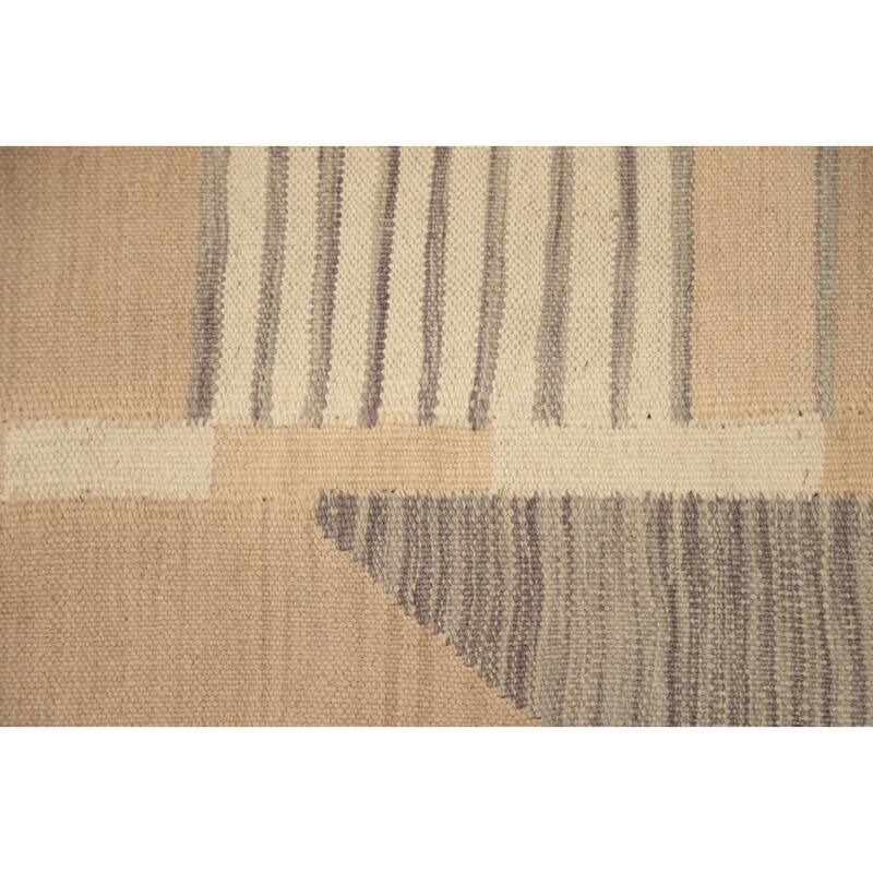 Hand Woven Oriental 100% Wool Carpet Southwestern Tribal Multi-Colored Kilim Area Rug - 6' 2'' X 4' 0''