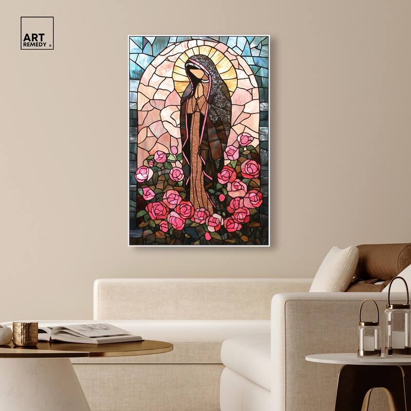 Glass Rosarium Guardian Canvas by Art Remedy