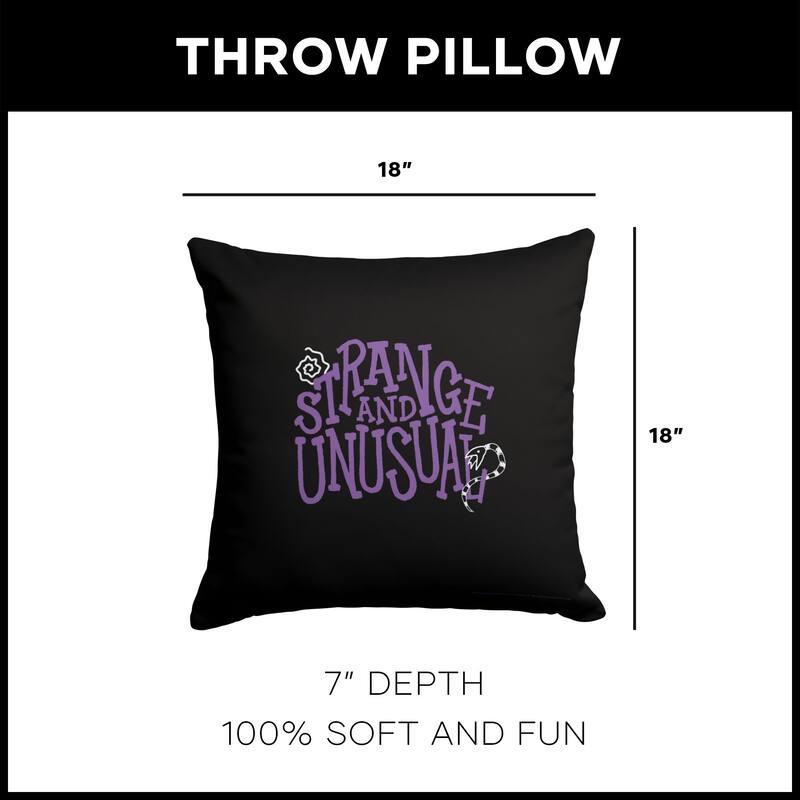 Warner Brothers Beetlejuice 18 Inch Throw Pillow