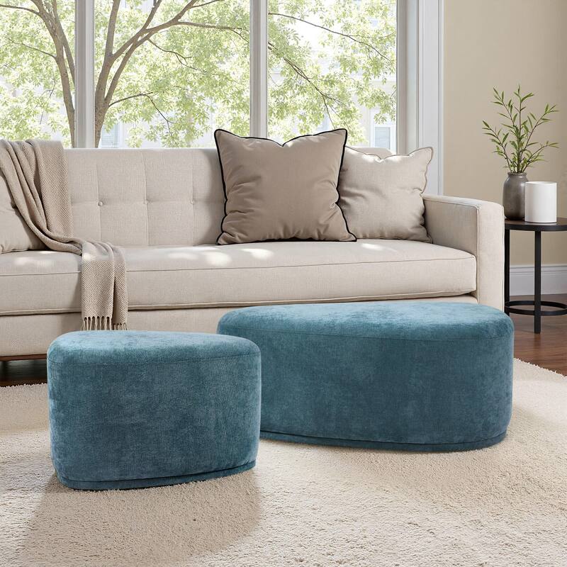 Oversized Triangle Cocktail Ottoman (Set of 2)