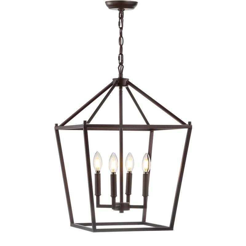 Marion Lantern Metal LED Pendant, by JONATHAN Y