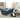 SAFAVIEH Julian Faux Ostrich Tray Navy Ottoman/Coffee Table