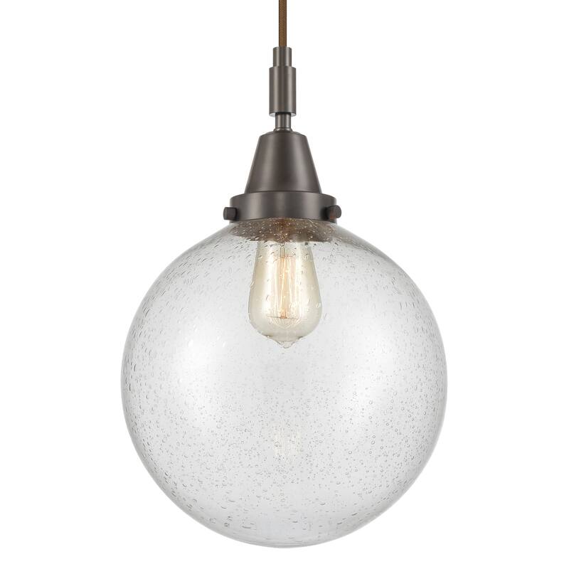 Innovations Lighting 447-1P-G204-10 Beacon 10" Wide Mini Pendant with - Oil Rubbed Bronze
