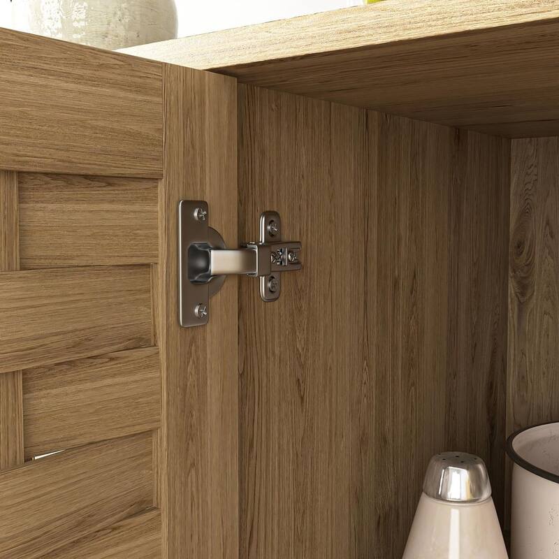 Modern Dresser with 3 Doors and Adjustable Shelf