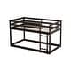 preview thumbnail 28 of 33, Twin over Twin Size Solid Rubber Wooden Loft Bed with Ladder, Platform of Strengthened Slats