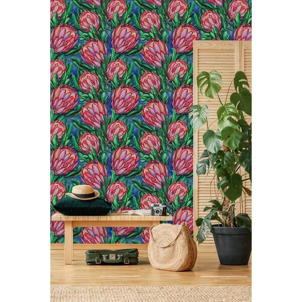 Brightly Protea Wallpaper Peel and Stick and Prepasted - Bed Bath ...