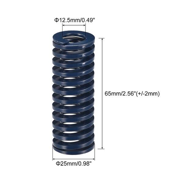 Die Spring, 4pcs 25mm OD 65mm Long Spiral Stamping Light Load ...