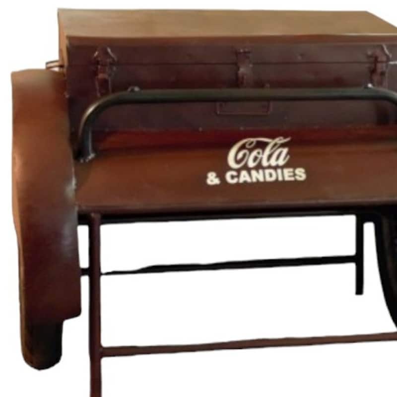 27 Inch Steel End Table for Living Room or Bedroom - 37.50” x 28” x 27”