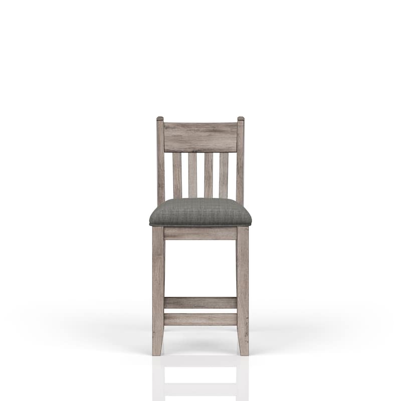 Rustic Gray Counter Stool Set of 2