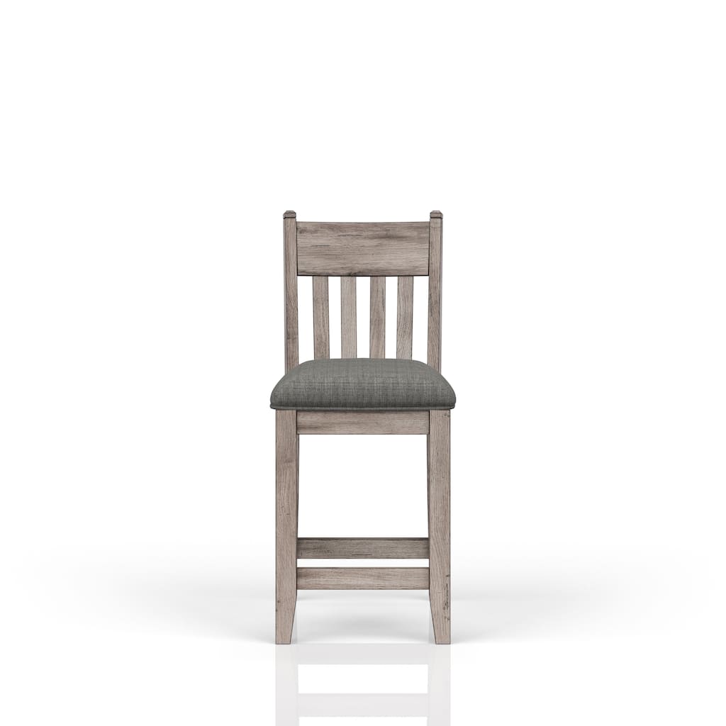 Rustic Gray Counter Stool Set of 2