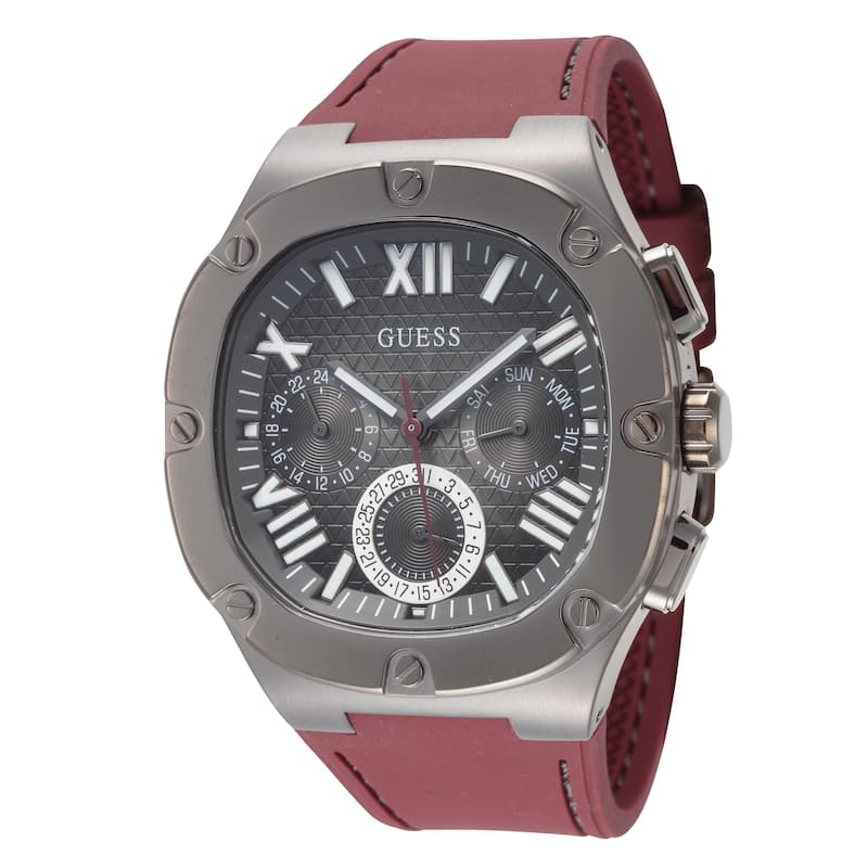 Guess Men's Headline 42mm Quartz Watch GW0571G4 - Red - N/A
