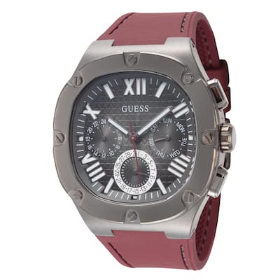 Guess Men's Headline 42mm Quartz Watch GW0571G4 - Red - N/A