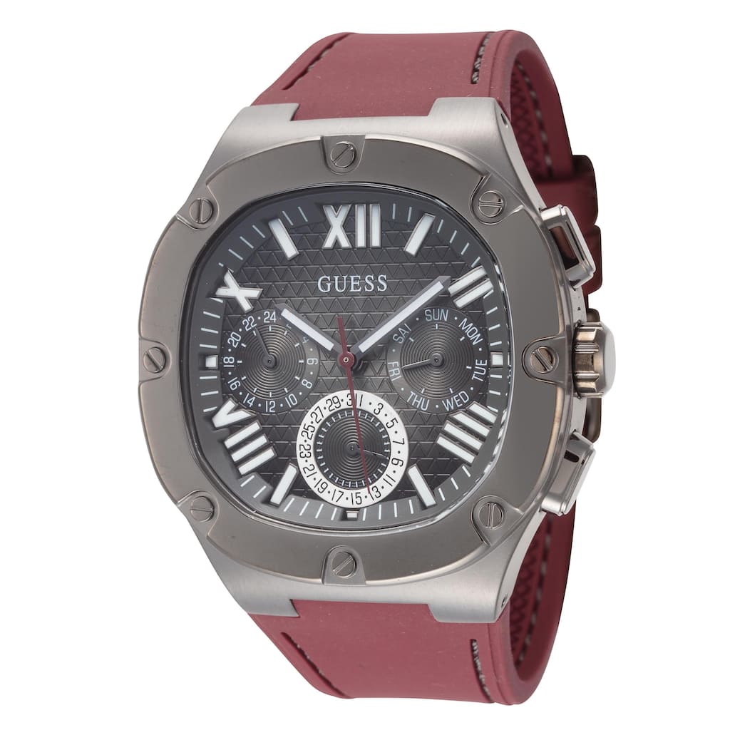 Guess Men's Headline 42mm Quartz Watch GW0571G4 - Red - N/A