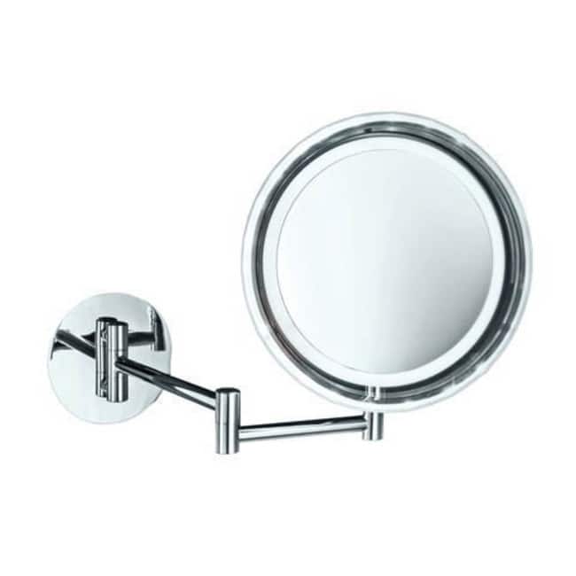 WS Bath Collections Spiegel Battery Powered Circular Magnifying Wall
