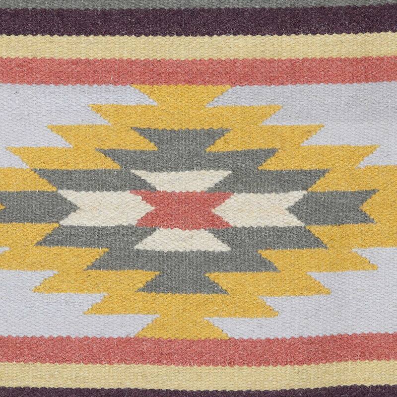 Novica Handmade Home Diamonds Wool Area Rug (3X5) - 3' x 5' Oval