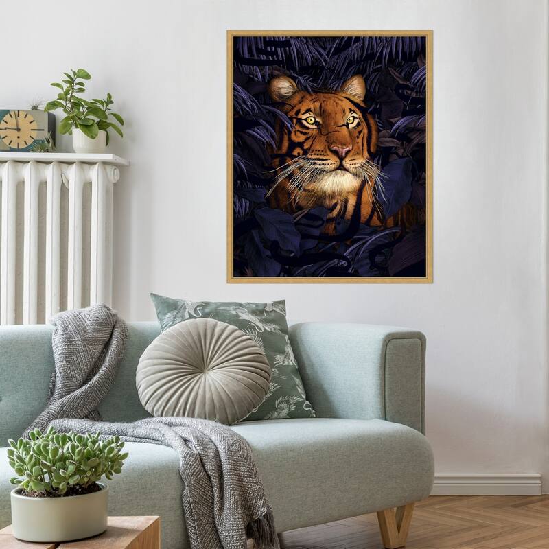 God Is a Weaver Colour Large by Ec Mazur Framed Canvas Wall Art