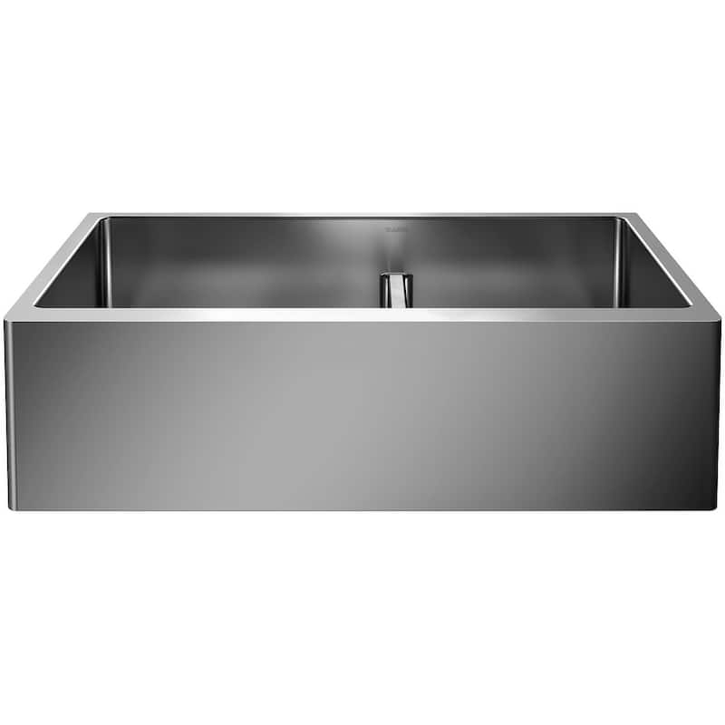 Blanco Quatrus 33" Farmhouse Double Basin Stainless Steel Kitchen Sink - Stainless Steel - Stainless Steel