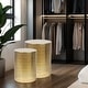preview thumbnail 12 of 14, Adeco Set of 2 Round Nesting Side End Tables Set for Bedroom