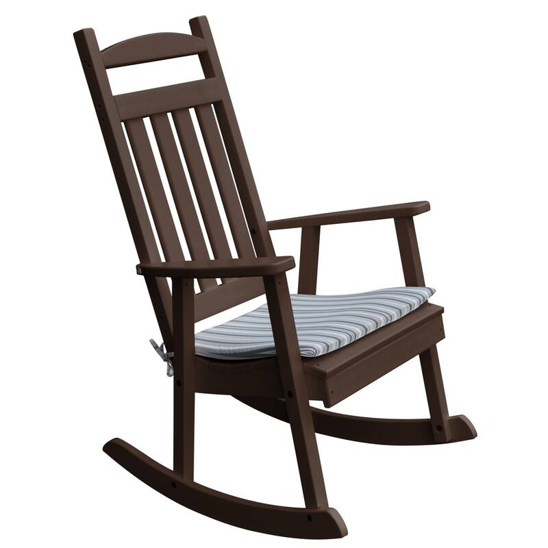 Poly Classic Porch Rocker - Tudor Brown