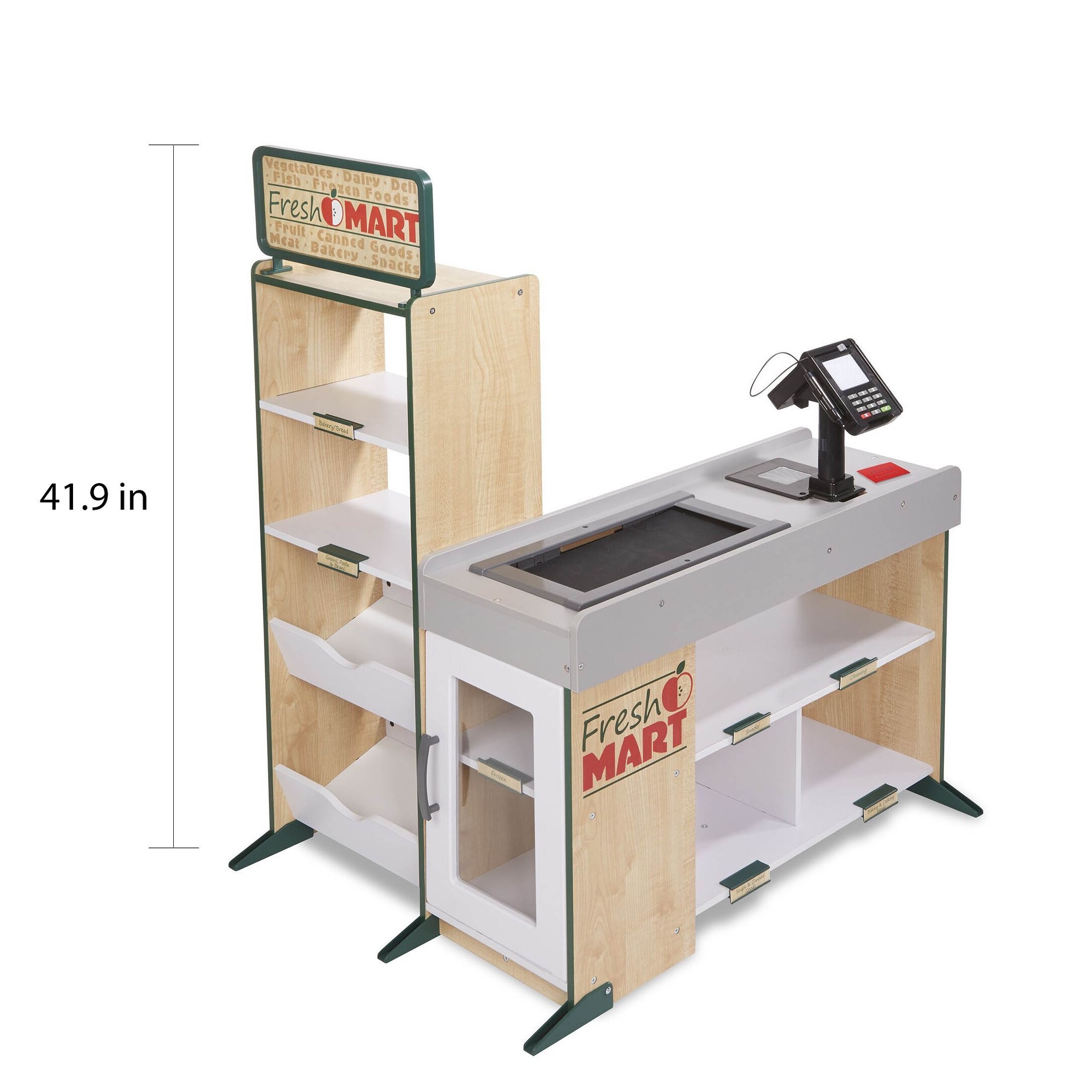 kids wooden supermarket