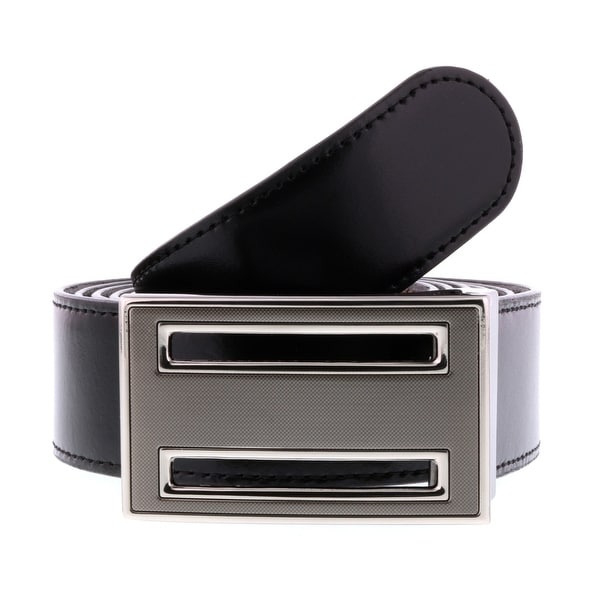 HS Collection HSB 6001 Black/Brown Reversible/Adjustable Mens Belt