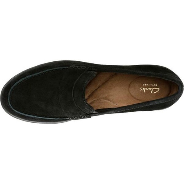 Clarks suede loafers womens Clearance