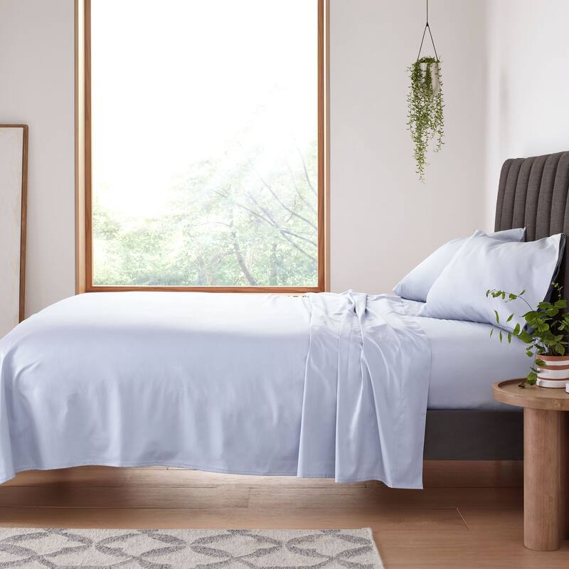 Clean Design Home x Martex 400 Thread Count Blue Sheet Set