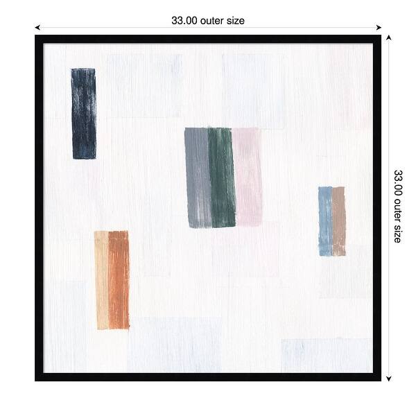 dimension image slide 5 of 18, Somatic I by Vanna Lam Wood Framed Wall Art Print