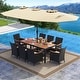 preview thumbnail 85 of 112, Costway 11 PCS Patio Wicker Dining Set with Double-Sided Outdoor - See Details