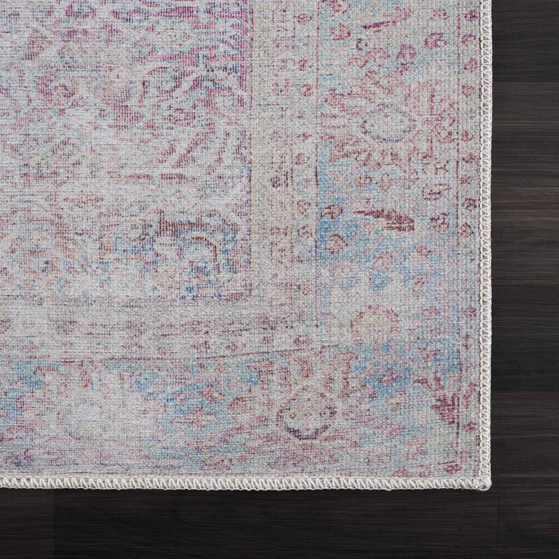 Hauteloom Georgia Machine Washable Persian Oriental Traditional Area Rug