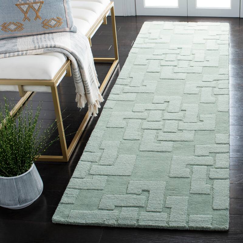 Martha Stewart by SAFAVIEH Knot Wool Rug - 2' 3" x 8' - Sea Anemone - Runner