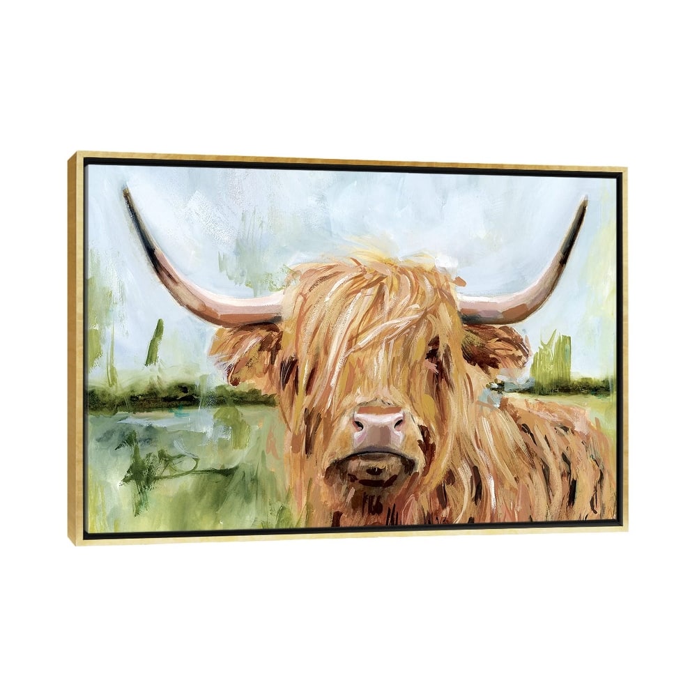 iCanvas "Highland Grazer I" by Victoria Borges Framed Canvas Print