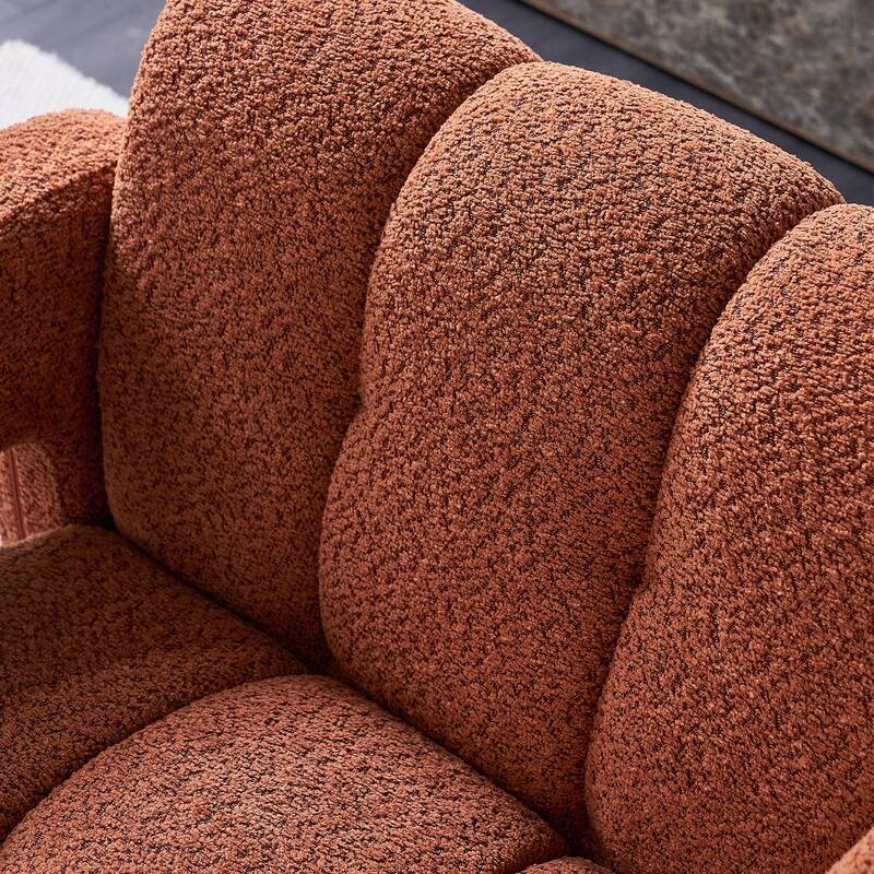 Modern 31.10" Boucle Upholstered Accent Chair with Plush Seat Cushion, Easy Assembly, and Comfortable Design