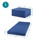 preview thumbnail 9 of 8, Sleeplanner 4-inch Tri-Fold Mattress Memory Foam Sofa Bed, Twin, Blue
