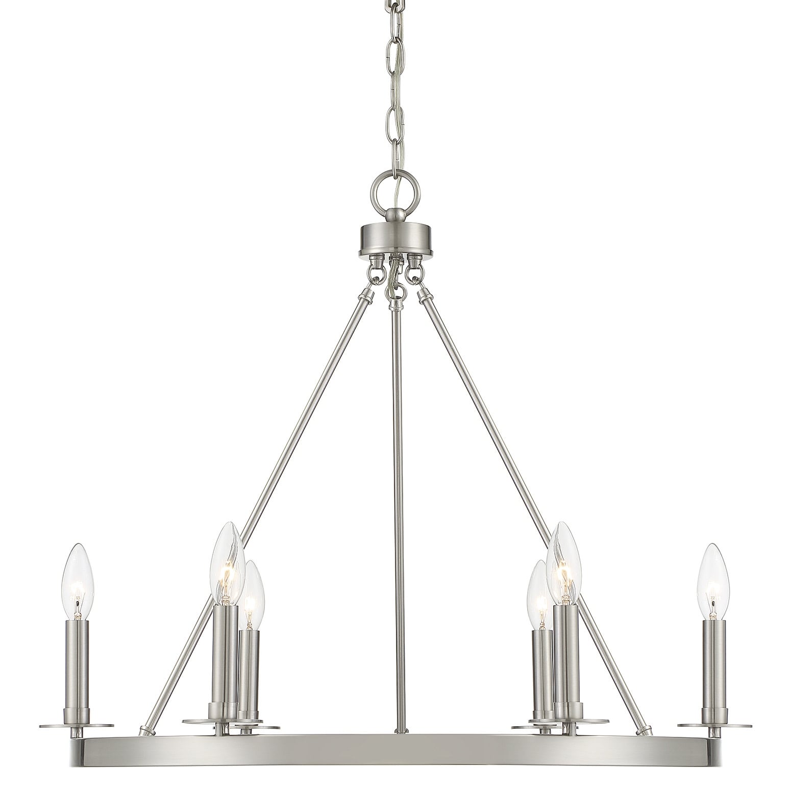 Meridian M10093 6 Light 26" Wide Taper Candle Style Chandelier