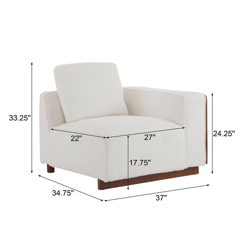 Christopher Knight Home Beige 102" Sectional Modular Sofa with Ottoman