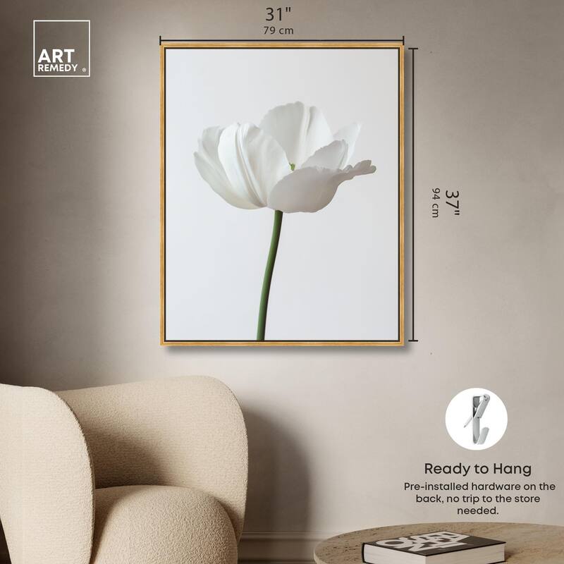 Pearl Floret Canvas by Art Remedy