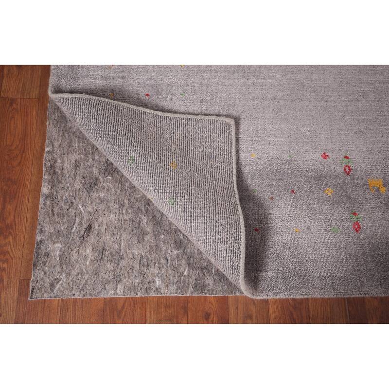 Gabbeh Indian Area Rug Hand-Knotted Tribal Wool Carpet - 5'3"x 7'9"