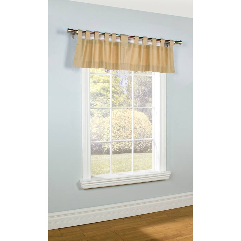 ThermaLogic Weathermate Insulated Cotton Tab Top Valance