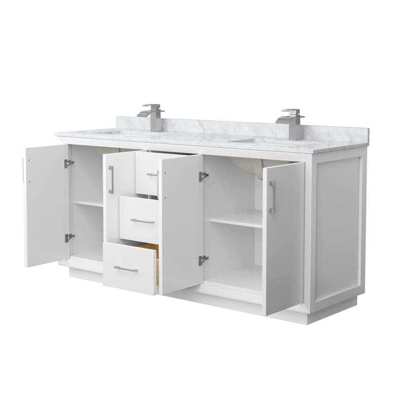 Wyndham Collection WCF414172D-NAT-UNSMXX Strada 72" Free Standing
